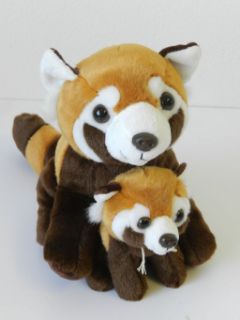 Obrázek z Panda červená s mládětem plyš 22cm(6) 